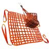 MOOWI Slings Hefnet Heavy Duty, Cargo Sling Hefnet, Cargo Handling, Cargo Sling Hanger Net, Oranje (Size : 3 X 3M/Mesh 15cm/Load 2t)