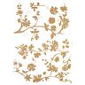 Komar Deco-sticker FRASCA 50 x 70 cm wandtattoo, wandfoto, wandstickers, wandstickers, wandtattoo, bloemen, takken, abstract 17015h, brons