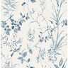 Brewster Home Fashions Brewster UW25885 Mariko Blauw Botanisch Behang