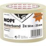 tesa NOPI Promo voordeelpak schildercrêp, 3x 50m:25mm