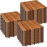 STILISTA houten tegels, FSC®-gecertificeerd acaciahout, 30 x 30 cm, 1 m² 2 m² 3 m² of 5 m² keuze uit 3 m² (set van 33)