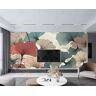 ManFototapete Chinese Stijl Ginkgo Bladkleur Muurschildering Decoratieve Poster Woonkamer Slaapkamer Gang Modern Muur Decor 150(W) X105(H) Cm