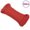 vidaXL Boottouw 3 mm 500 m polypropeen rood