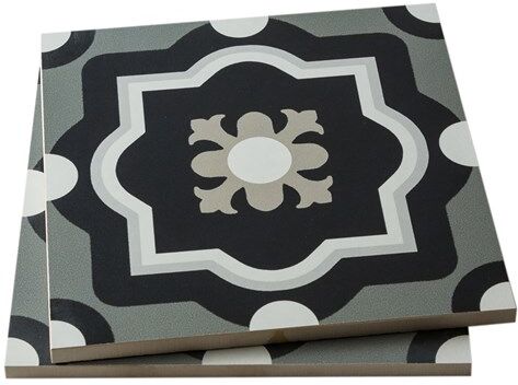 Sant`Agostino Patchwork Black&white,; 04 20x20 Flis