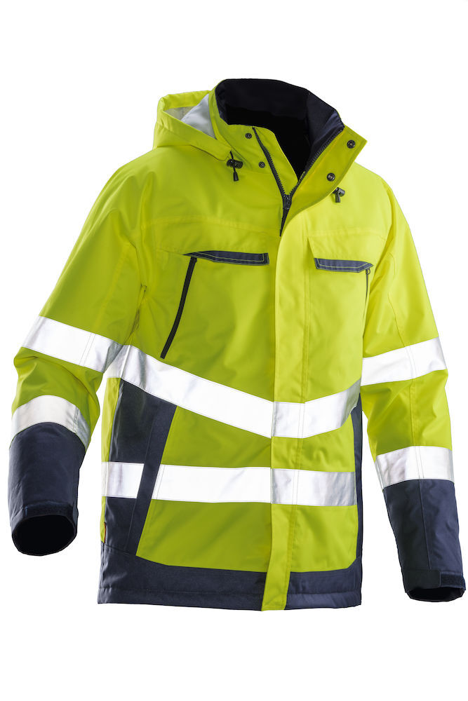 Northstore JOBMAN 1383 VINTERJAKKE KL 3 GUL/MARINE