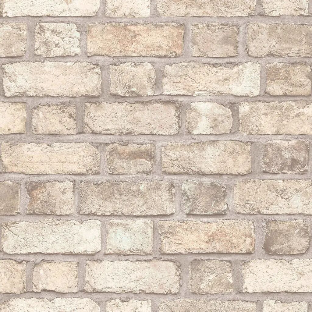 Homestyle Veggtapet Brick Wall beige og grå