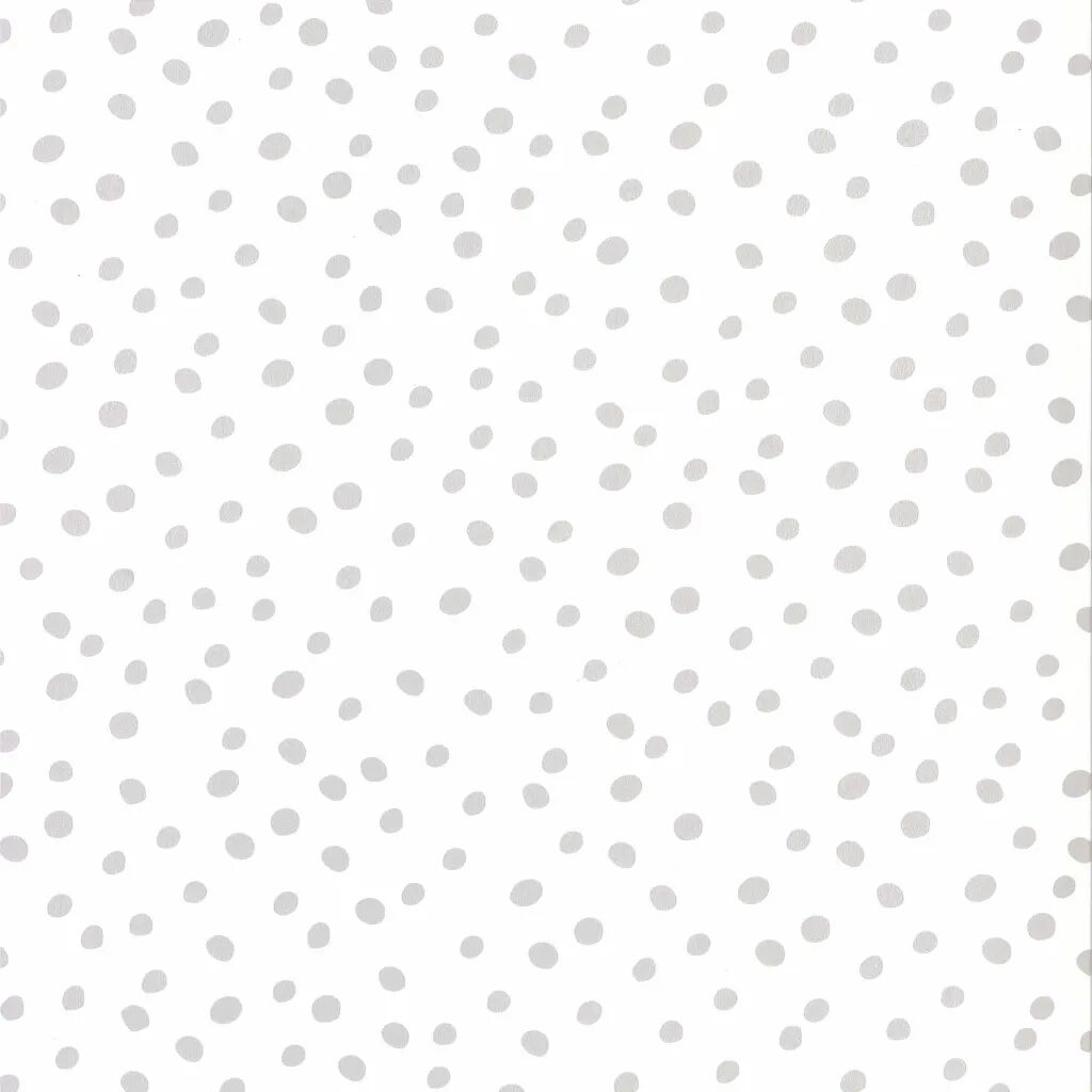 Fabulous World Veggpanel Dots hvit og grå 67106-1