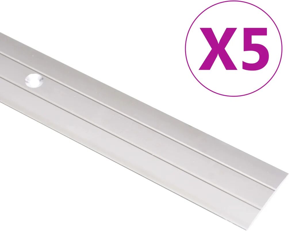 vidaXL Gulvprofiler 5 stk aluminium 100 cm gull