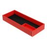 B2B Partner Pudełko plastikowe na mikrometr 35-100x250 mm, czerwone