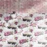 Noordwand Wallpaper Urban Friends & Coffee Bricks" rosa e branco