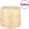 vidaXL Corda 100% sisal 4 mm 100 m