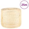 vidaXL Corda 100% sisal 14 mm 25 m