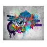 Artgeist Papel de Parede Graffiti Eye (98x70 cm)