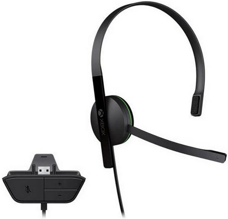 Microsoft xbox one chat headset auscultador com microfone