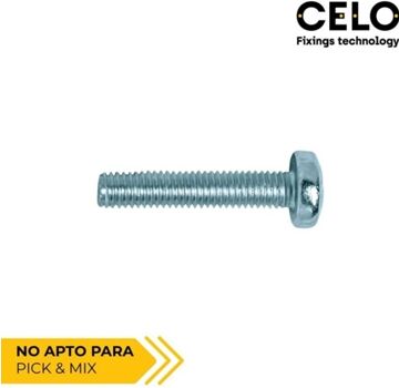 Celo Caja 250 Parafuso Cabeça de Queijo Philips Din.Ref 7985 5X15 Zincado