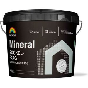 Beckers Sockelfärg, Mineral Helmatt, 10l, Vit, Färg & Tapeter