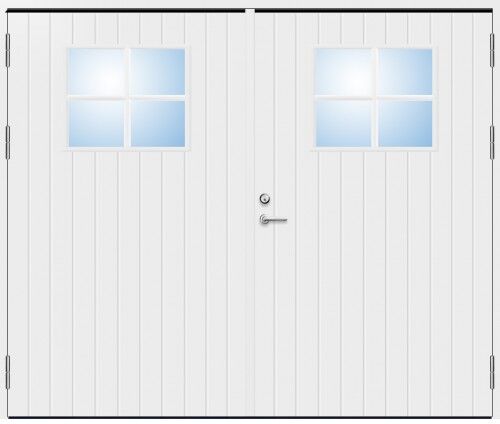 Dörrtema Slagport 21 graders HDF tät stående spårning med glas och spröjs Modul 21x22