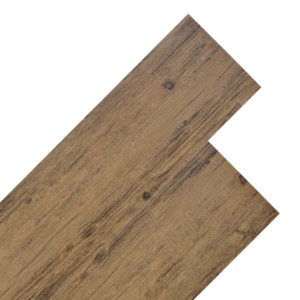 vidaXL Podlahové dosky z PVC 4,46 m² 3 mm, orechovo hnedé