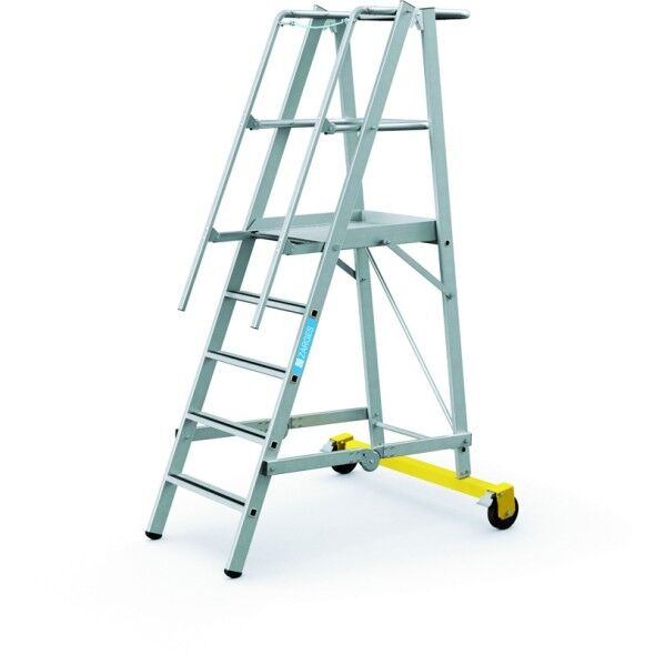ZARGES Skladací plošinový rebrík, 5 priečok, výška plošiny 1,3 m