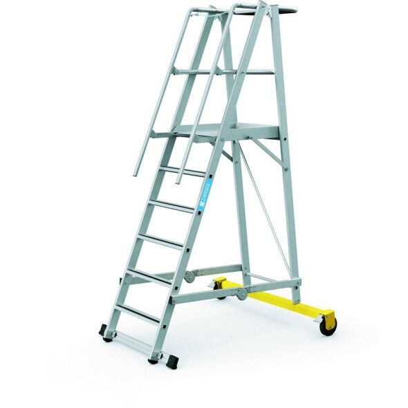 ZARGES Skladací plošinový rebrík, 6 priečok, výška plošiny 1,6 m