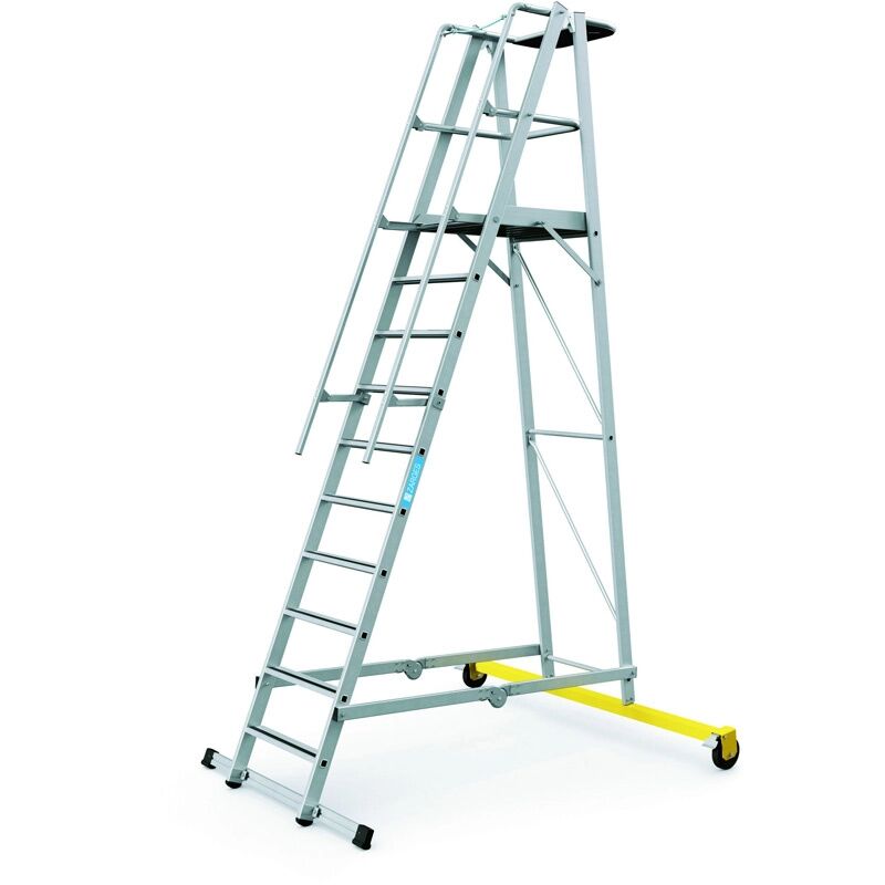 ZARGES Skladací plošinový rebrík, 10 priečok, výška plošiny 2,6 m