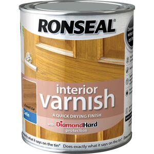 DeWalt Ronseal Interior Satin Quick Dry Varnish French Oak 750ml