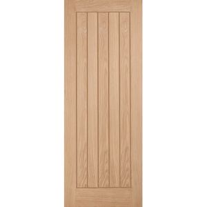 LPD Doors Belize Unfinished Oak Internal Door brown/green 198.1 H x 71.1 W cm