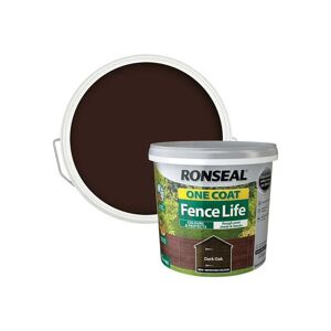 Ronseal - 38288 One Coat Fence Life Dark Oak 5 litre RSLOCFLDO5L