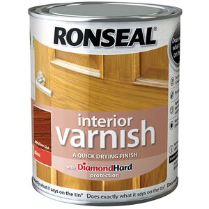 36842 Interior Varnish Quick Dry Gloss Medium Oak 250ml RSLINGMO250 - Ronseal