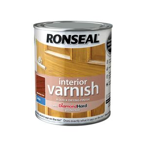 36824 Interior Varnish Quick Dry Satin Medium Oak 250ml RSLIVSMO250 - Ronseal