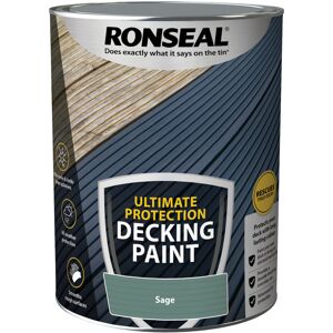 Ultimate Protection Decking Paint - 5L - Sage - Sage - Ronseal