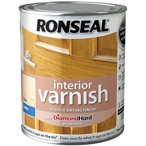 Ronseal 36877 Interior Varnish Quick Dry Matt Clear 750ml