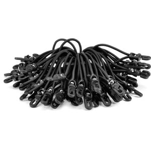 Riggatec Spannfix 4mm black 13cm 50 pcs. - Rubber cords-Spannfix