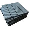 CLICK-DECK (Grey, 18x Composite Decking Tiles) Composite Decking Tiles