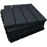 CLICK-DECK (Ebony, 72x Composite Decking Tiles) Composite Decking Tiles