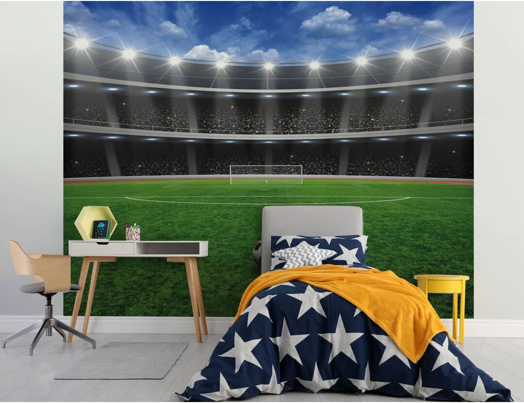 Photos - Wallpaper Walltastic 6 Pieces Football Crazy 3.05m x 2.44m Matte Wall Mural green 30