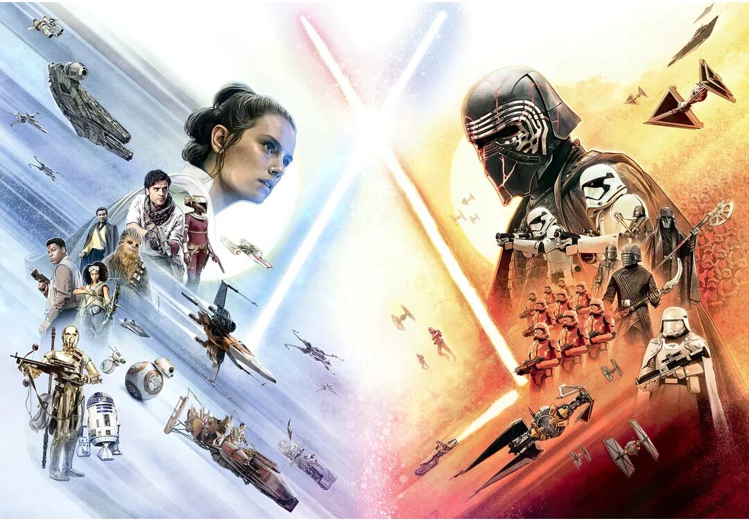 Photos - Wallpaper Star Wars Ep9 Movie Wide 2.54m x 3.68m Wall Mural white 368.0 W cm