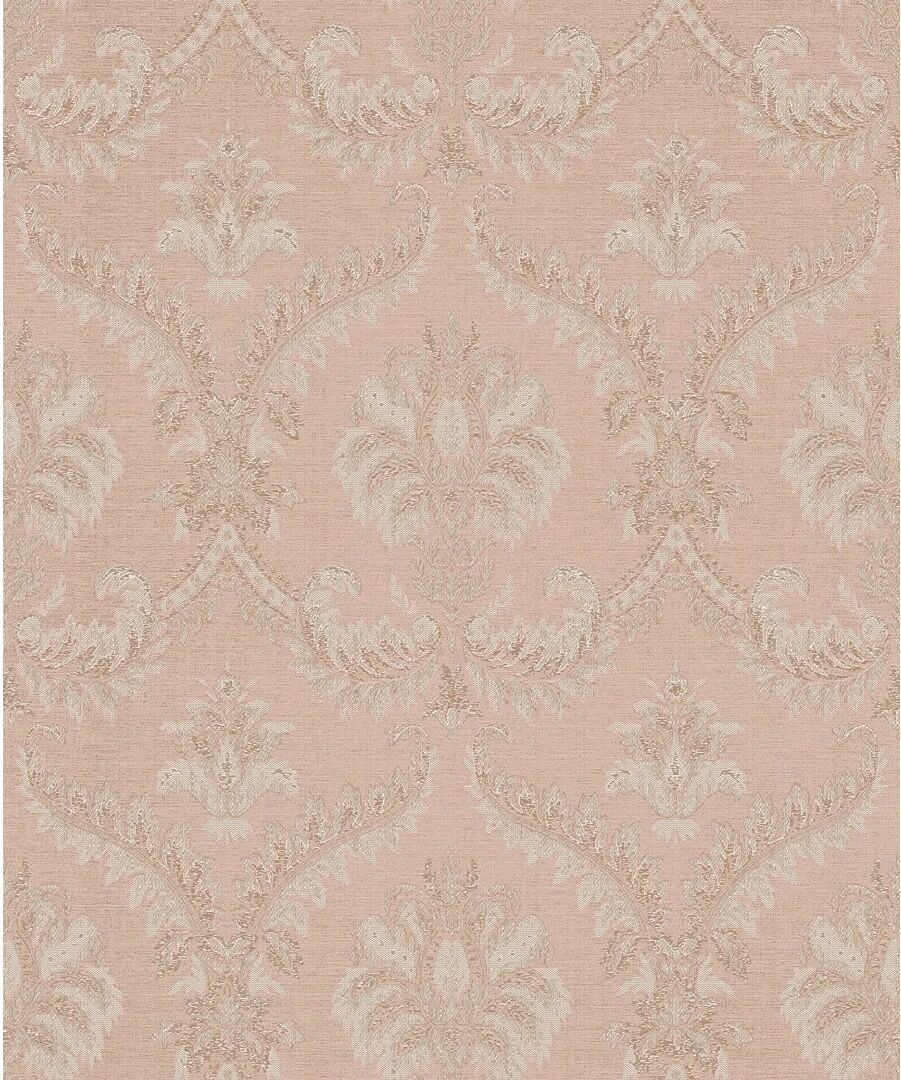 Photos - Wallpaper Lily Manor Elgin Traditional Damask Design Embossed Satin 10m x 53cm Wallp