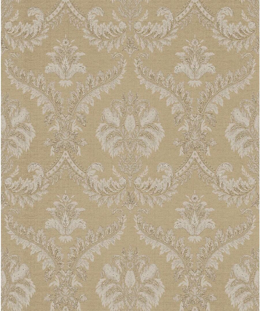 Photos - Wallpaper Lily Manor Elgin Traditional Damask Design Embossed Satin 10m x 53cm Wallp