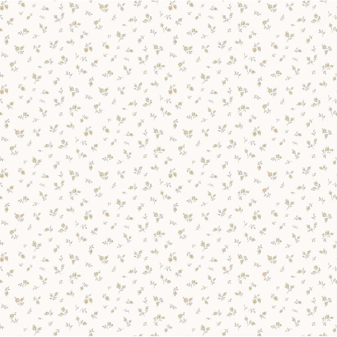 Photos - Wallpaper Ophelia & Co. Karah 10m x 53cm Textured Matte  Roll white/brown 1