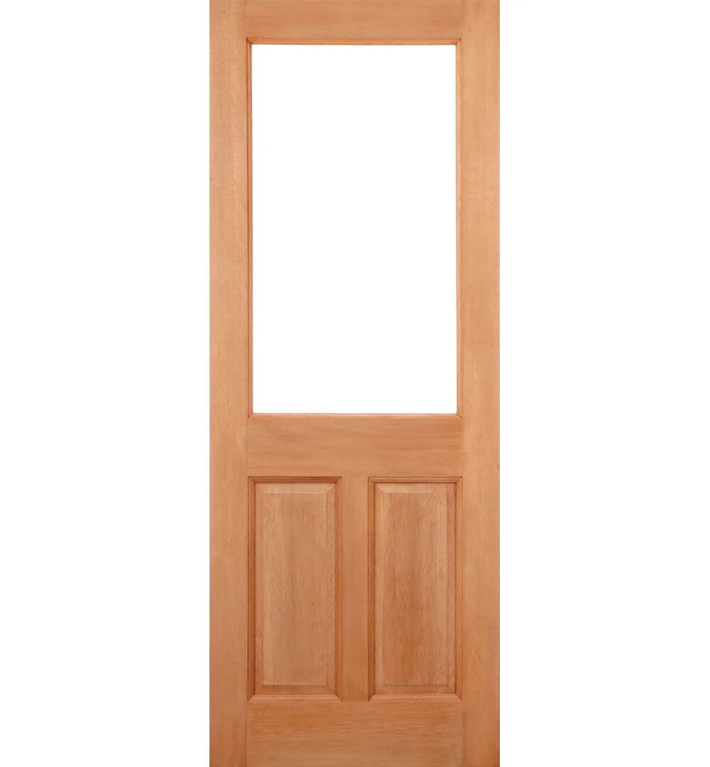Photos - Interior Door LPD Doors 2XG 2P Unglazed Hardwood External Door brown 203.2 H x 81.3 W cm