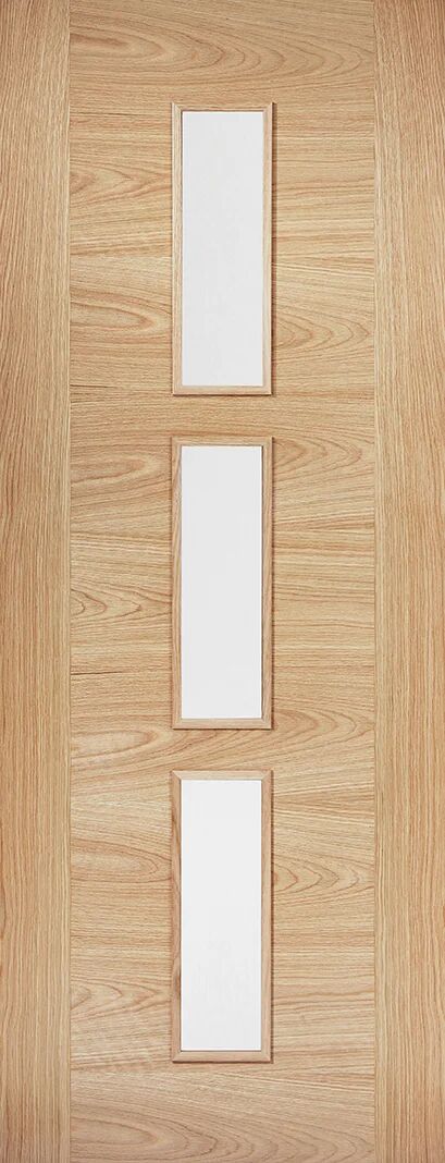 Photos - Interior Door LPD Doors Sofia Glazed Prefinished Oak Internal Door brown 2040.0 H x 826.