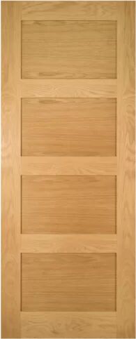 Deanta Coventry Glazed Solid Oak Fire Door Prefinished Deanta Door Finish: Prefinished, Door Size: 198.1cm H x 53.3cm W x 3.5cm D  - Size: 198cm H X 83cm W X 3cm D