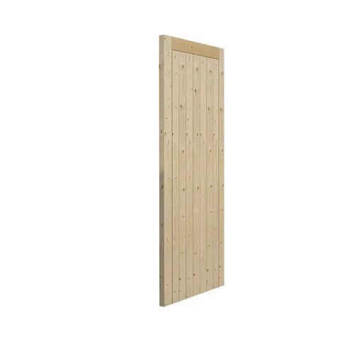 JB Kind Doors Unfinished Pine Slab External Door JB Kind Doors  - Size: 198.1cm H x 76.2cm W x 3.5cm D