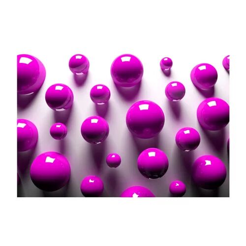 East Urban Home Balls Semi Gloss Paste the Wall Mural East Urban Home Colour: Purple, Size: 210cm H x 300cm W x 0.02cm D  - Size: Small