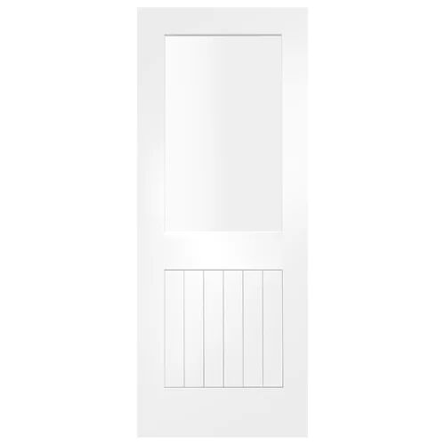 XL Joinery Suffolk Internal Door Primed XL Joinery Door Size: 1981mm H x 762mm W x 35mm D  - Size: 193cm H X 34cm W X 3cm D