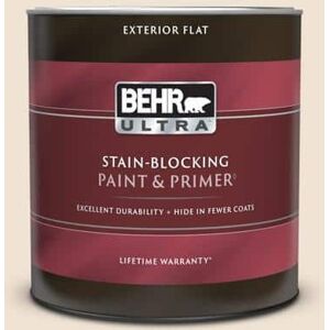 BEHR ULTRA 1 qt. #N250-1 Clay Dust Flat Exterior Paint & Primer