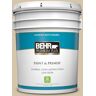 BEHR PREMIUM PLUS 5 gal. #ICC-60 Brown Bread Satin Enamel Low Odor Interior Paint & Primer