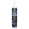 GE Paintable Supreme Silicone Caulk 9.5 oz Window and Door Sealant White (12-pack)