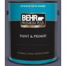 BEHR PREMIUM PLUS 1 gal. #S550-6 Mysterious Night Satin Enamel Exterior Paint & Primer